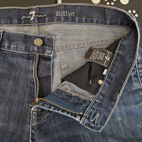 7 For All Mankind Austyn Blue Denim Jeans | Men's 32 - Picture 7 of 15